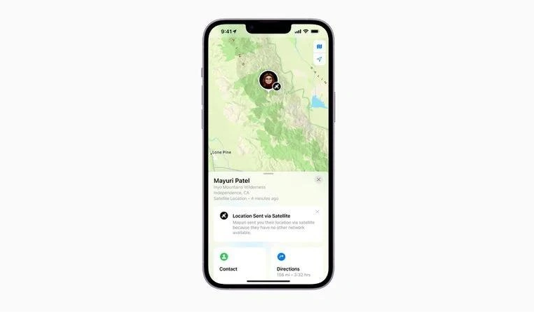 惠城苹果14维修分享iPhone14系列中 FindMy功能通过卫星分享位置方法教程 