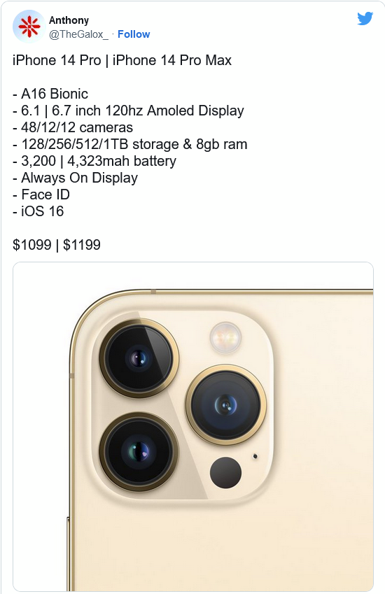 惠城苹果14维修分享iPhone 14全系涨价 