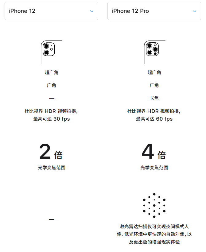 惠城苹果手机维修分享苹果 iPhone 12 与 iPhone 12 Pro 选哪款 